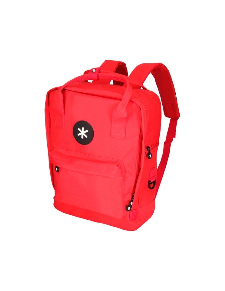 Mochila antartik 2 asas y bolsillos exteriores rojo 300x115x390 mm
