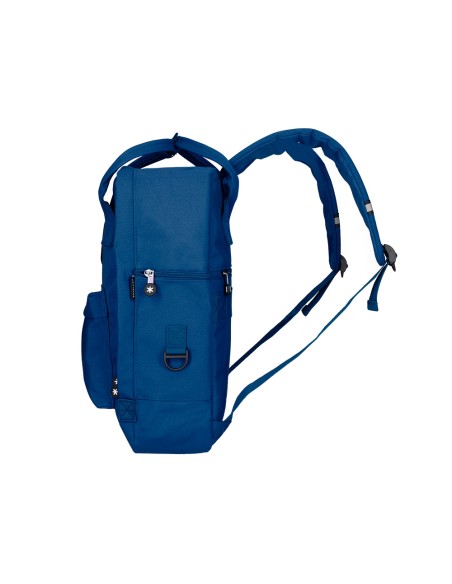 Mochila antartik 2 asas y bolsillos exteriores azul 300x115x390 mm