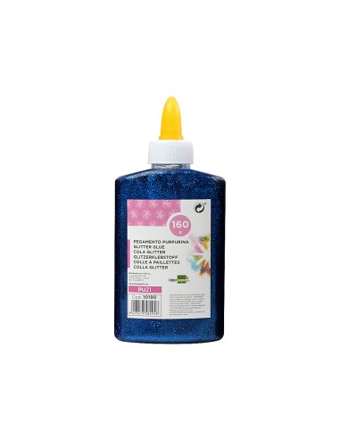 Purpurina pegamento liderpapel fantasia azul...