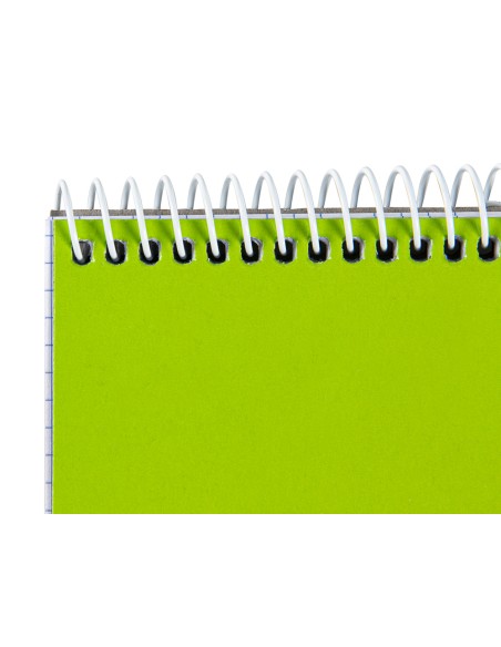 Cuaderno espiral liderpapel bolsillo doceavo apaisado smart tapa blanda 80h 60gr cuadro 4mm colores surtidos