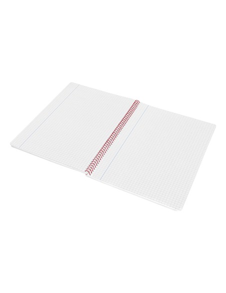 Cuaderno espiral liderpapel folio witty tapa dura 80h 75gr cuadro 4mm con margen color azul marino