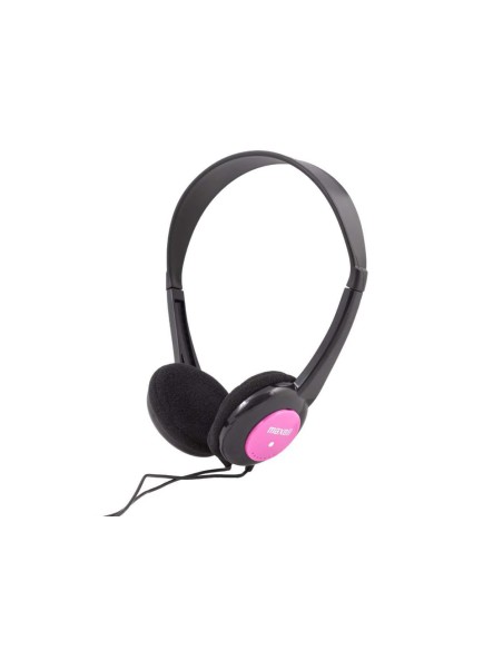 Auriculares maxell infantil diadema jack 3,5 mm longitud cabel 1,2 m color rosa