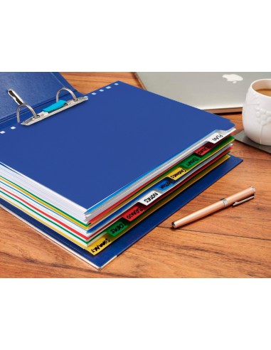 Separador liderpapel plastico juego de 5...