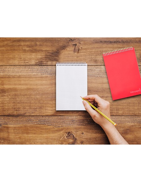 Cuaderno espiral liderpapel bolsillo dieciseiavo apaisado witty tapa dura dura 80h 60gr cuadro 4 mm colores surtidos