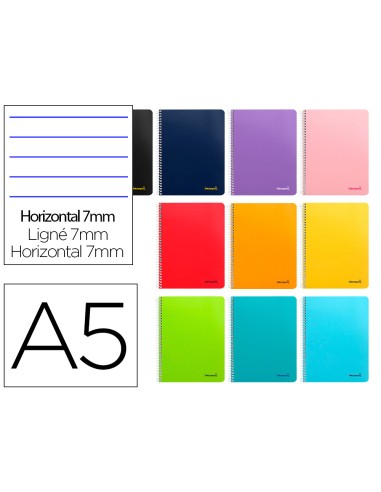 Cuaderno espiral liderpapel a5 micro smart tapa...
