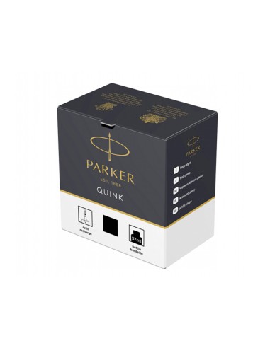 Tinta estilografica parker negra bote 57 ml