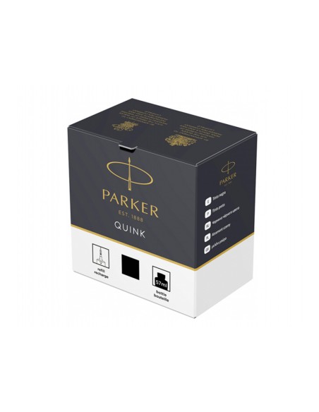 Tinta estilografica parker negra bote 57 ml
