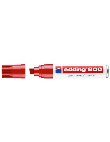 Rotulador edding marcador permanente 800 rojo...