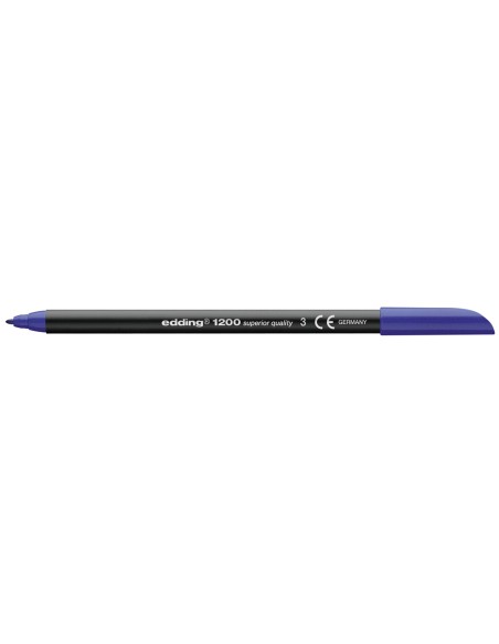 Rotulador edding punta fibra 1200 azul n.3 punta redonda 0.5 mm