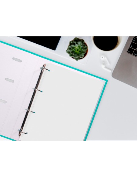 Recambio liderpapel a4 100 hojas 60gr liso sin margen 4 taladros