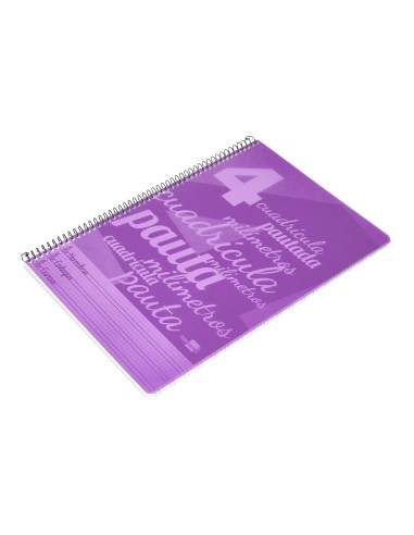 Cuaderno espiral liderpapel folio pautaguia...