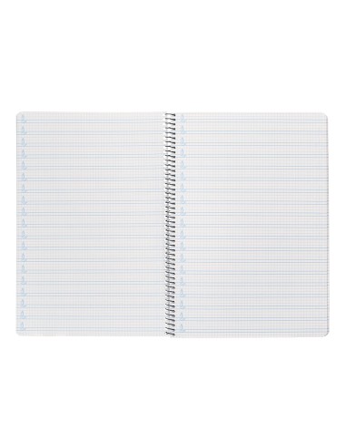 Cuaderno espiral liderpapel folio pautaguia...