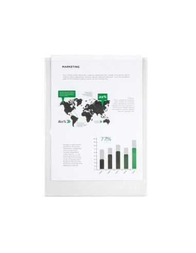 Funda portadocumento q-connect folio 140 micras...