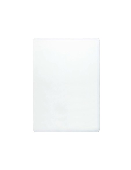 Funda portacarnet q-connect cuarto 140 micras pvc transparente 220x170mm