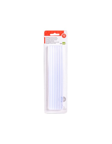Barra termofusible liderpapel 7 mm de diametro x 200 mm de alto blister de 12 unidades
