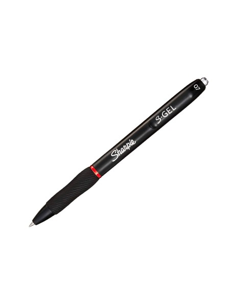 Boligrafo sharpie retractil tinta gel punta 0,7 mm color rojo