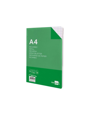 Recambio liderpapel a4 100 hojas 60gr cuadro...