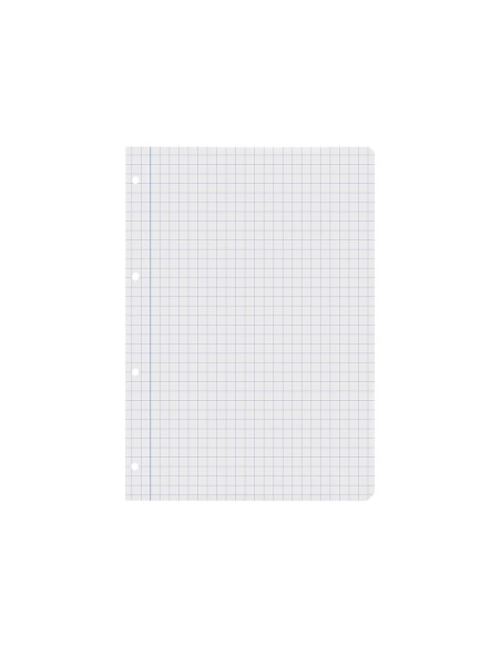Recambio liderpapel a4 100 hojas 60gr cuadro 8mm con margen 4 taladros
