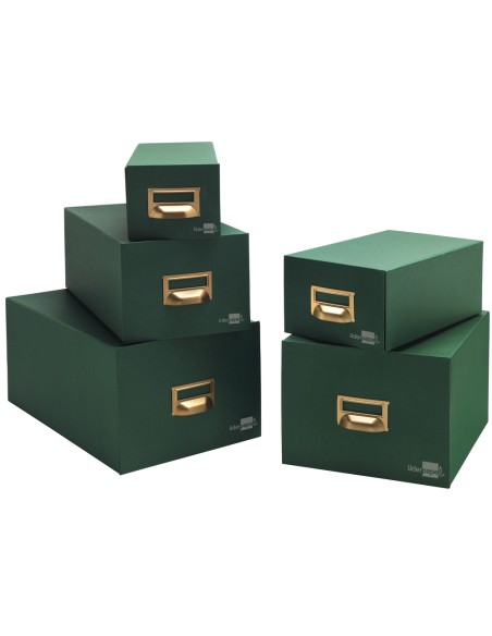Fichero fichas tela verde 500 fichas n.1 tamaño 65x95 mm