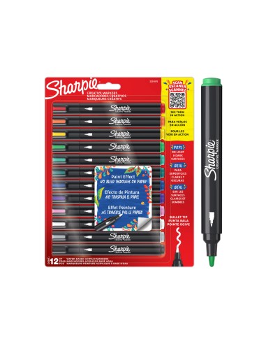 Rotulador sharpie acrylic punta redonda blister...