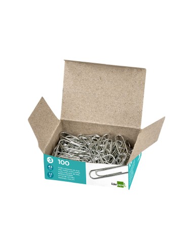 Clips liderpapel nº3 labiados 43 mm caja de 100...