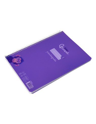 Cuaderno espiral liderpapel a4 pautaguia tapa...