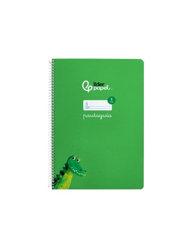Cuaderno espiral liderpapel a4 pautaguia tapa...