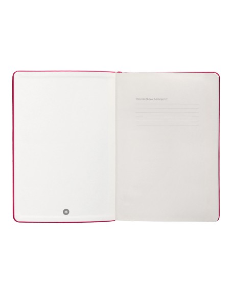 Cuaderno con gomilla antartik notes tapa dura a5 hojas rayas burdeos 100 hojas 80 gr fsc