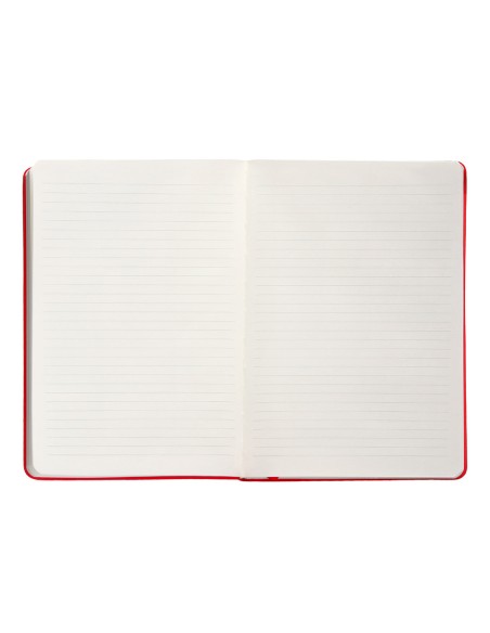 Cuaderno con gomilla antartik notes tapa dura a5 hojas rayas rojo 100 hojas 80 gr fsc