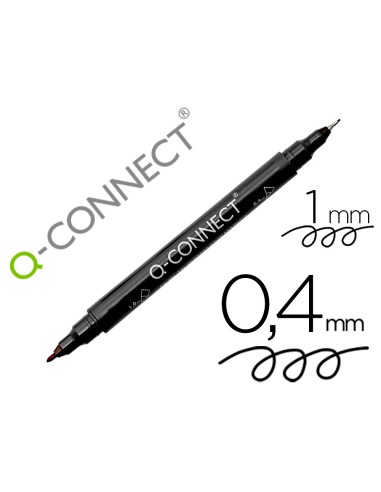 Rotulador q-connect marcador permanente doble...
