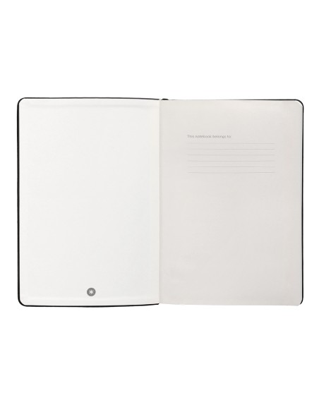 Cuaderno con gomilla antartik notes tapa dura a5 hojas puntos negro 100 hojas 80 gr fsc