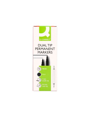 Rotulador q-connect marcador permanente doble...