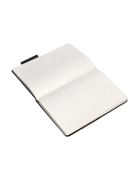 Cuaderno con gomilla antartik notes tapa dura a5 hojas lisas negro 100 hojas 80 gr fsc