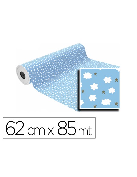 Papel de regalo basika in1903-a bobina ancho 62 cm longitud 85 m peso 4 kg gramaje 60 g