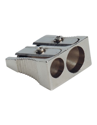 Sacapuntas q-connect metalico 2 usos cuña