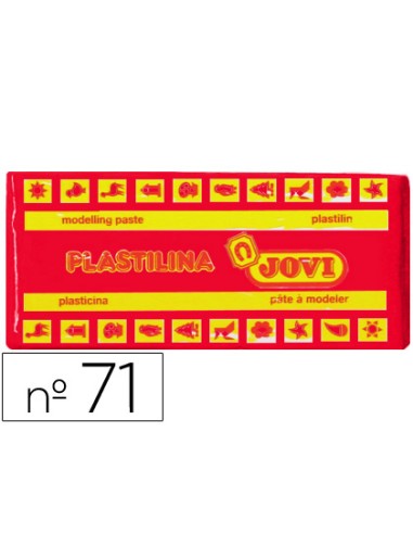 Plastilina jovi 71 rojo unidad tamaño mediano