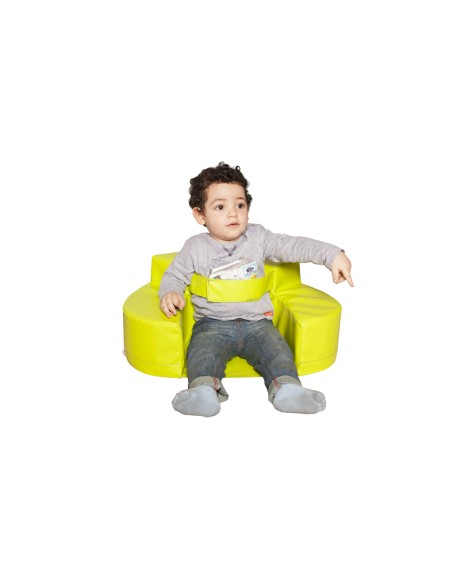 Sillon sumo didactic bebe 60x15 cm amarillo