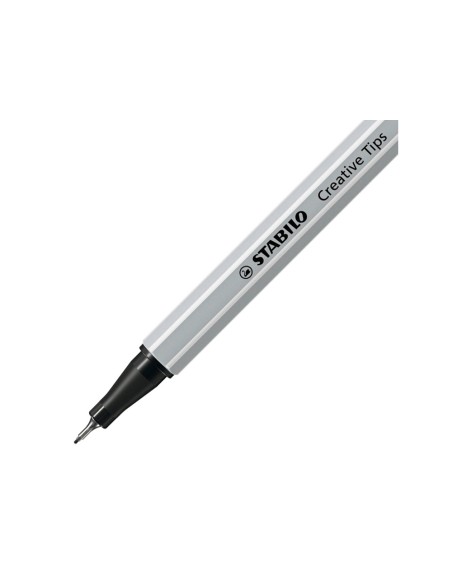Rotulador stabilo creative punta calibrada tips arty lineclassic 5 puntas por color estuche metalico de 30