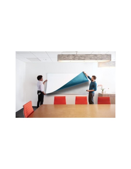 Pizarra blanca post-it super sticky flex adhesiva removible rollo 91,4x121,9 cm