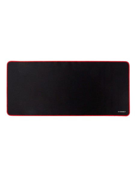 Alfombrilla para raton q-connect xxl negra con borde rojo 900x400 mm