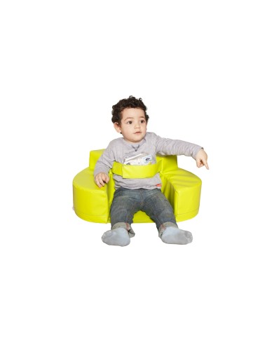 Sillon sumo didactic bebe 60x15 cm amarillo