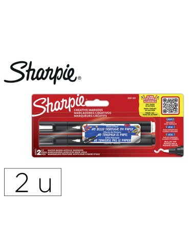 Rotulador sharpie acrylic punta redonda blister...