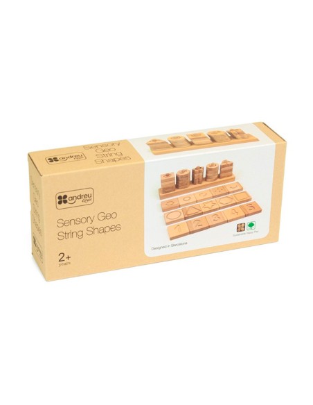 Juego didactico andreutoys formas geometricas sensoriales madera