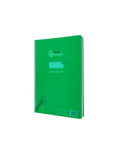 Cuaderno espiral liderpapel a4 pautaguia tapa...