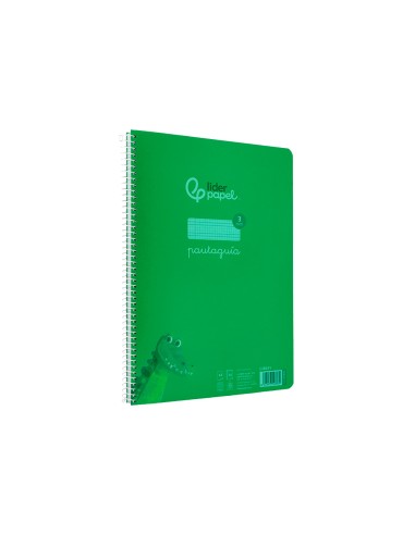 Cuaderno espiral liderpapel a4 pautaguia tapa...