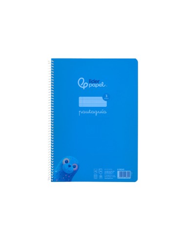 Cuaderno espiral liderpapel a4 pautaguia tapa...