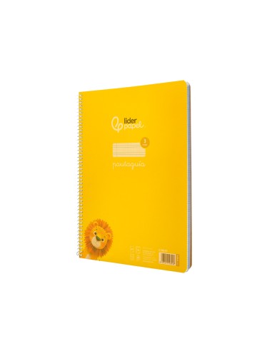 Cuaderno espiral liderpapel a4 pautaguia tapa...