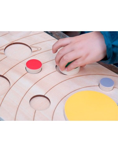 Juego didactico andreutoys sistema solar madera