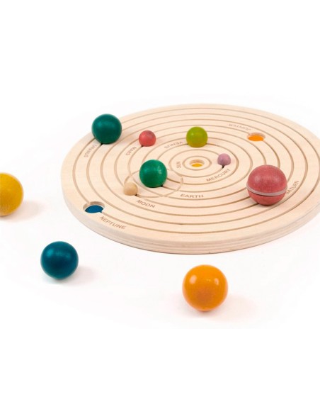 Juego didactico andreutoys sistema solar 3d madera