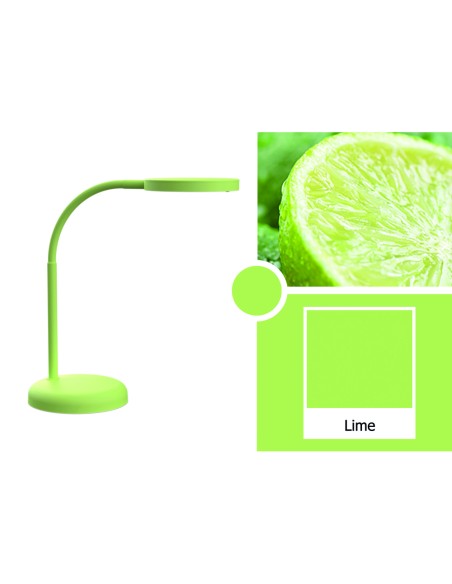 Lampara de escritorio maul led 5w 769lm luz calida brazo y cabezal giratorios verde